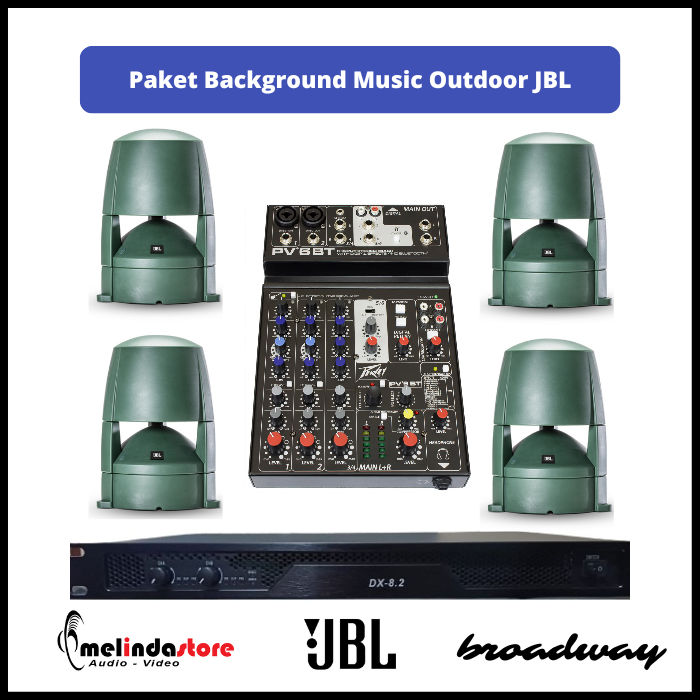 Paket Background Music Outdoor Speaker JBL - 4 Speaker